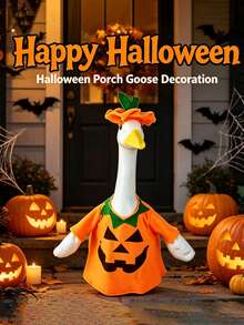 1pc Halloween Porch Goose Costume, Holiday Goose Outfit - Halloween Ghost Costume, Suitable For Halloween Yard Decor Lawn Porch Goose Costume, Halloween Goose Costume Goose Shaped Clothes Porch Goose Clothes Yard Goose Decoration, Halloween Decoration, Halloween, Suitable For Holiday Party, Home Decor, Halloween Garden Decoration - A - View 7