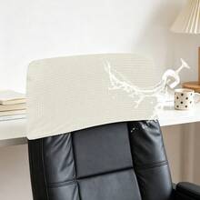 1 PC Waffle Chair Boss Headrest Cover, Replaceable, Easy To Replace, Washable, Oil-Proof, Detachable Elastic Headrest Cover For Boss Chair And Gaming Chair, Suitable For All Seasons, Multiple Colors Available, Anti-Slip Half Package - 1PC - View 23