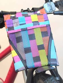 Bicycle Storage Hanging Bag Electric Bike Handlebar Bag Front Zipper Pouch Front Handlebar Small Pouch Used To Store Phones Keys Water Bottles For Outdoor Riding Commuting & Travel Cycling Accessories - Multicolor - View 12