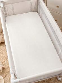 1pc Baby Crib Fitted Sheet, Soft And Snug For Peace Of Mind And Comfort. Classic Wrap-Around Design Fits Tightly Over Mattress, Effectively Prevents Sheet Slipping And Shifting, Easy To Care For And Store, Suitable For Baby Cribs And Bassinets - Multicolor - View 1