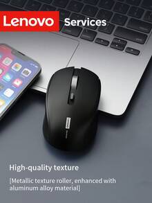 Lenovo 2.4G Wireless Silent Mouse 1600DPI USB Office Mouse Ergonomis Ringan Portabel untuk Laptop, Kantor, dan Belajar - View 6
