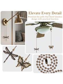Ceiling Fan Chain - สีเขียวโบราณ - ดู 7