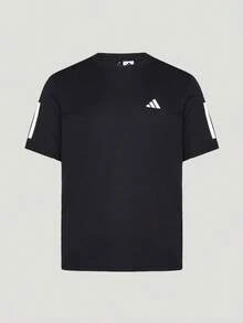 Adidas 男士 TR-ES TEE 3S M 短袖針織無領T恤 TKU8726 - 黑色 - 查看 1