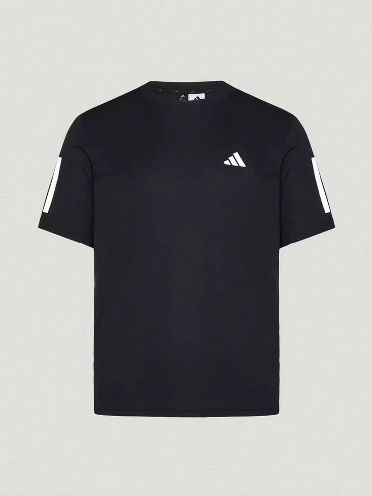 Adidas 男士 TR-ES TEE 3S M 短袖針織無領T恤 TKU8726 - 黑色 - 查看 1