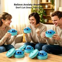 1 pieza Juguete antiestrés de apretar estilo gelatina de océano con diseño oculto, caja de squishy de dumpling con purpurina, gafas de moda cool estilo gelatina, juguete sensorial antiestrés para adultos, uso en oficina y hogar, masa suave antiestrés - Multicolor - Ver 8