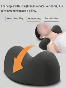 1pc Adult Cervical Pillow, Helps With Sleep & Posture Correction, Washable Neck Support Device - Neck Pillow - View 2