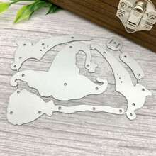 Magic Hat Metal Die-Cutting And Embossing Template Tool For DIY Scrapbooking, Cardmaking, And Album Decoration - Silver-white - View 7