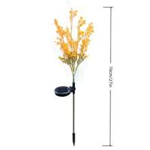 1pc Solar Powered Rapeseed Flower Garden Light, Outdoor Garden Atmosphere Ground Light, Ni-MH Battery, Suitable For Outdoor Yard And Garden Environment Stainless Steel Lawn And Pathway Decorative Light, Rapeseed Landscape Ground Light - Rapeseed Flowers - View 10
