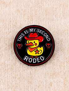 THIS IS MY SECOND RODEO Alfiler de esmalte Broche de pato lindo Pines de solapa Insignia Accesorios de ropa Joyería de animales Regalos - Multicolor - Ver 6