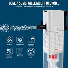 Filtro Interno 1000 L/h Para Pecera/acuario Hasta 350 Litros - Tipo de Enchufe A USA (110-127V) - Ver 9