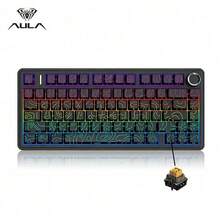 AULA F75HE Mechanical Keyboard With 2.4G/Bluetooth/5.3 Wireless Connectivity, Hot-Swappable, RGB Backlight, Multi-Function Knob, 4000mAh Battery, And 8K Polling Rate For Gaming - View 18