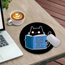 1 Piece Of Fun And Cute Mouse Pad, Circular Mouse Pad For Office Desk, Small Mini Travel Mouse Pad With Anti Slip Rubber Base, Laptop Office Rubber Mouse Pad Suitable For Girls And Boys, Suitable For Office, Home, Study And Gaming, 20 * 20 * 0.2cm - View 10