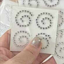 Angel Wings Crystal Stickers, Acrylic DIY Decorations, Self-Adhesive Gem Fish-Shaped Cake Glitter Rhinestone Stickers, Stationery Stickers, Scrapbooking Supplies, Birthday Gift - Wing - View 15