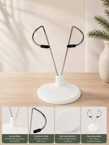 1pc Plush Doll Stand - Wear-Resistant Plastic Base, Stainless Steel Support Rod, Adjustable Height, Invisible Stand, Suitable For 15/20/25/35/45cm Toys & Dolls, Essential For Doll Display - Multicolor - View 18