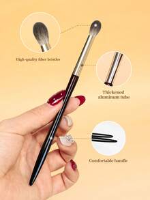 1/2 Kuas Detail Blending Bayangan untuk Kontur Hidung, Kuas Detail Highlight Wajah - Coffee Brown - View 5