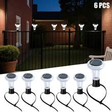 6/12pcs Solar Powered LED Tie Lights, 3 Modes White/Warm/Colorful, Easy Install Flexible Binding Lights, Suitable For Swimming Pool Edge, Trampoline, Fence And Garden Ground Decoration, Waterproof Solar Outdoor Lights - multicolor - View 10
