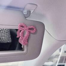 Pegatina de coche con lazo de strass brillante - Decoración interior divertida, accesorio universal para coche, regalo perfecto para mujeres - A - Ver 7