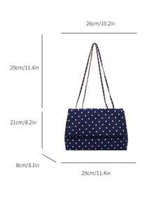 Double-Bow Tote Bag, Niche-Design Crescent-Shaped Handbag, Large-Capacity Everyday Crossbody Or Shoulder Bag For Women. - Multicolor - View 6