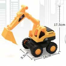6pcs Racing Car Transport Toy Set, Large Truck Carrier With Detachable Cab, Includes Alloy Fire Truck, Construction Vehicles, Fun Car Decor Toys, Gift For Holiday And Birthday - Multicolor - View 15