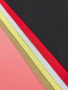 30*45cm Pre-Cut 11 Count Aida Cross Stitch Fabric, Red / White / Black / Khaki / Yellow 5 Colors Available, Classic Embroidery Base Fabric, Beginner-Friendly DIY Craft Material, Suitable For Home Decor, Gift Making And All Types Of Handmade Projects - Medium-sized Cloth - View 4