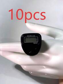 Modern Plastic Finger Ring Tally Counter With Card, Unlimited Version Electronic Handheld Clicker, Battery Powered Digital Display Screen, For Warehouse Inventory, Math, Counting - Multicolor - View 27