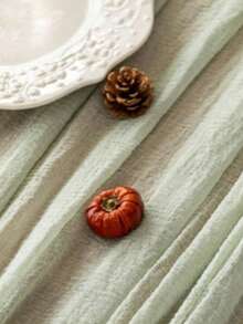 Sage Green Table Runner, 71/118 Inches, Rustic Bohemian Gauze Table Runner, Suitable For Wedding, Bridal Shower, Summer Home Decor And More - Green - View 3