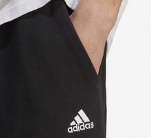 Adidas 夏季新款男士透氣直筒針織休閒運動長褲 - 黑色 - 查看 8