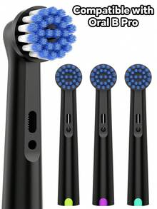 4/12入 適用於 OralB 電動牙刷替換刷頭 超軟刷毛 牙刷頭補充裝 兼容 Oralb Pro 系列電動牙刷 敏感護理適用 - 查看 1
