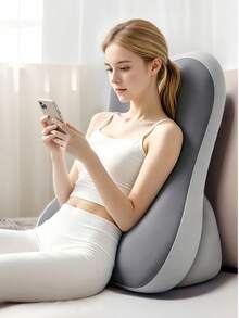 1PC Back Cushion Pillow, Multiple Colors Available: Black/Grey/Blue/Green, Detachable, High-Quality Polyurethane Filling, Memory Foam Mattress Pillow, For Bed Sitting And Standing, Adjustable Personal Back Support, Neck And Waist Protection, Multi-Functional Elevation Pad, For Relaxation And Gaming, Ergonomic Mattress Pillow - Multicolor - View 3