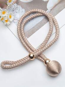 3/1pc Creative Adjustable Curtain Tieback Rope, No Drill Easy Install Curtain Buckle Rings, Minimalist Window Drape Strap Accessory, Reusable Decorative Holdback. - Multicolor - View 7