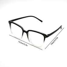 3pcs Square Flat Lens Glasses Set, Unisex, Suitable For Back To School, Daily Wear And Watching TV - Multicolor - View 6
