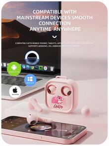 OTN H19 Disney 聯名正版藍牙耳機，時尚新款便攜充電盒，日常使用耳機，適合節日禮物，兼容 Android、iOS 及其他主流系統 - 查看 5