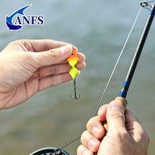 ANFS 5件組旋轉路亞釣魚匙套組，金屬釣魚誘餌套件，適用於鱸魚、鱒魚、鮭魚，送給釣魚愛好者的酷炫釣魚禮物 - 彩色 - 查看 10
