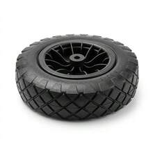 PU Wheelbarrow Wheel 14 Inch 3.50-8 Puncture Proof Solid Heavy Duty Tyre Black - CZP164 - View 10