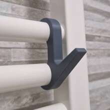 2pcs Round Radiator Pipe Drying Rack Hooks, No-Drill Towel Hooks For Bathroom Radiator Pipe, Indoor Clothes Hanging Hooks - Multicolor - View 8