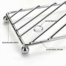 (Set) Alas Isolasi Panas Stainless Steel + Pengait, Cocok untuk Panci/Piring Panas, Ideal untuk Dapur Modern dan Hari Raya (Kembali ke Sekolah, Halloween, dll.). Santapan Elegan, Penting untuk Tamu, Hadiah Sempurna. Kebutuhan Dapur - View 12