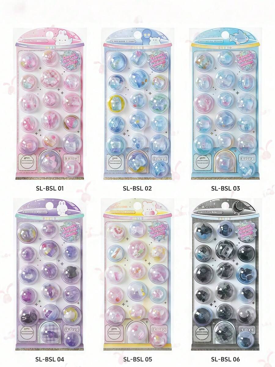 Q-Lia 3D Embossed Sticker With Full Capsule Attachment, Cute Pet Decoration, Crystal Paint, Girls' Phone Case - Multicolor - View 1