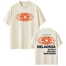 T-shirt Delaossa Veneno pour hommes et femmes, style hip-hop, vêtements décontractés, t-shirts oversize, t-shirt 100% coton - Noir - Voir 1