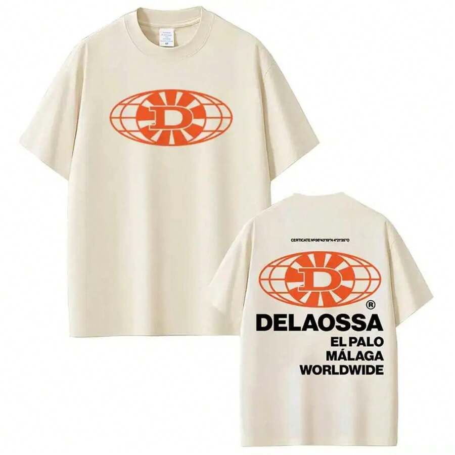 T-shirt Delaossa Veneno pour hommes et femmes, style hip-hop, vêtements décontractés, t-shirts oversize, t-shirt 100% coton - Noir - Voir 1