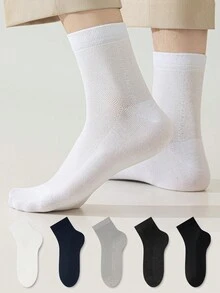 ZUJO 5 Pairs Women's Short Socks, Breathable Anti-Slip Comfortable, Suitable For Home Travel All Year Round, Random Colors - Multicolor - View 4