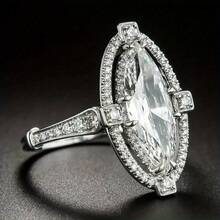 This Ring Exudes A Perfect Blend Of Elegance And Sharpness, Integrating The Symmetrical Beauty Of Architecture With The Fluid Aesthetic Of Jewelry. It Has Become The Ultimate Symbol Of Prestige And Power, Making It Perfect For Yacht Events And Themed Parties. - Silver - View 1