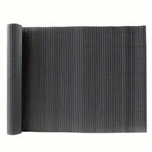 Grey Privacy Screen PVC Slat Bamboo Effect Fence Garden Privacy Screen Fencing Shade Border Screening Roll - Gray - View 11
