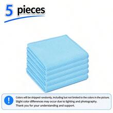 Ultra Soft Microfiber Cleaning Cloth (15/10/1pc), Size 25*25cm (Random Color), Absorbent Cleaning Rag, Suitable For Kitchen, Glass And Home Cleaning, Multi-Color Soft Quick-Dry Absorbent Sponge Cleaning Cloth Set - A - View 12