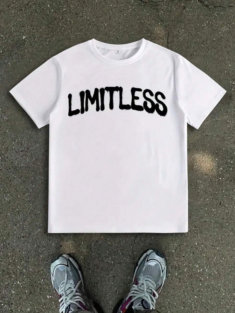MT Men Shirt 'Limitless' in Black - Blanco - Ver 1