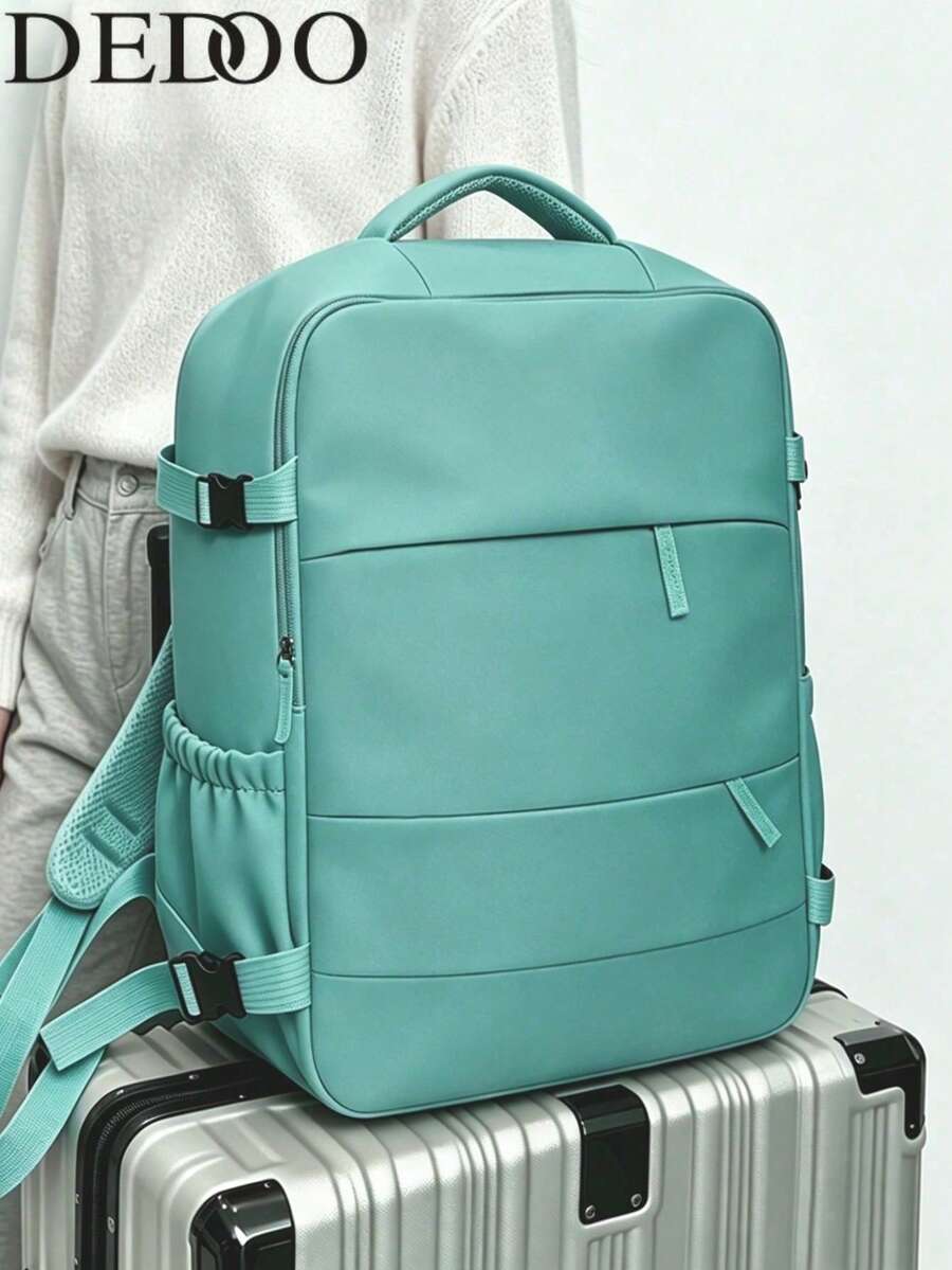 Dedoo Women's Polyester Laptop Backpack, Multi-Pocket Design, Lightweight Casual, Suitable For Students, Office, Travel And Daily Activities