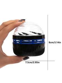 Galaxy Swirl 投影燈，USB 供電 LED 遙控小夜燈，動態漩渦天花板燈，適用臥室、客廳、派對裝飾 - LED星漩渦燈 - 查看 11