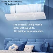 All-Season Universal No-Installation Air Conditioner Vent Deflector, Avoid Direct Airflow, Adjustable And Telescopic, Suitable For Cold And Hot Air - Multicolor - View 6