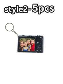 1/3/5pcs Personalized Camera Photo Keychain, Custom Picture Acrylic Keyring, Cute Memory Gift For Family, Friends, Couples, Pet Lovers, Backpack Charm - Multicolor - View 21