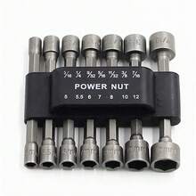 9/14 Piece Powerful Hex Key Set, Pneumatic Tool Set, Screwdriver Head With Extended Rod, Hex Socket, Combination Tool For Repairs. - 9PCS - View 6
