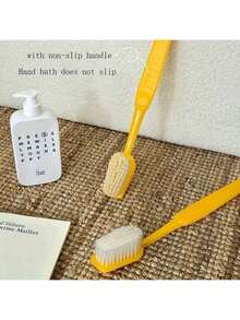 Extra Large Creative Toothbrush Shaped Bath Brush, Soft Bristles Gentle Exfoliation, Fun Giant Toothbrush Decor. Lightweight Material Handle With Non-Slip Design, Can Be Hung For Storage. Prank Prop, Housewarming Gift, Party Photo Prop. Cute And Eye-Catching Gift,Halloween - Multicolor - View 4